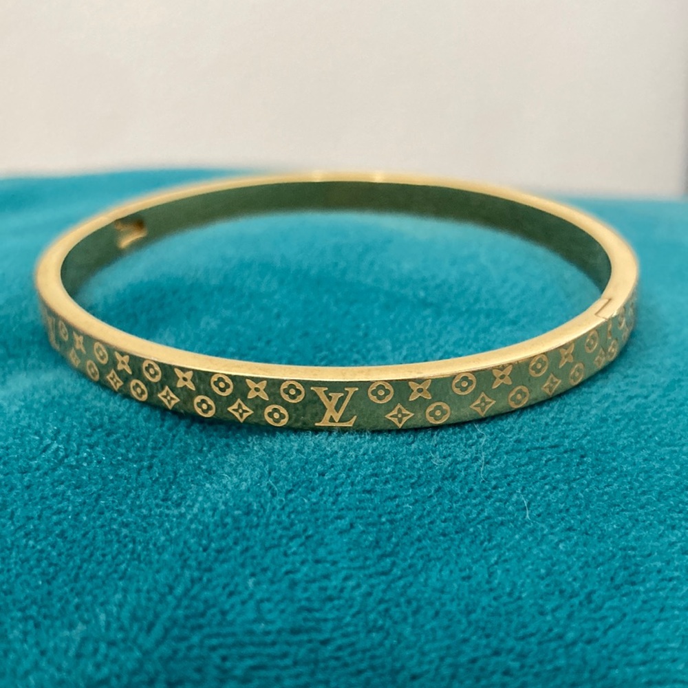 Louis Vuitton Gold Bangle Bracelet